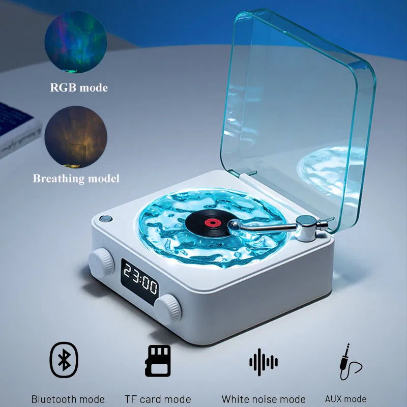 Mini Retro White Noise Bluetooth Speaker With RGB Lights