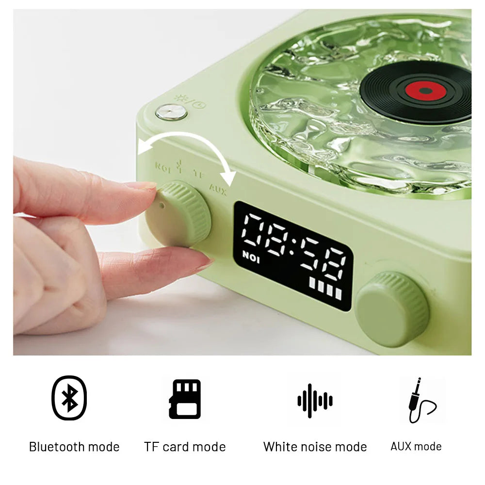 Mini Retro White Noise Bluetooth Speaker With RGB Lights